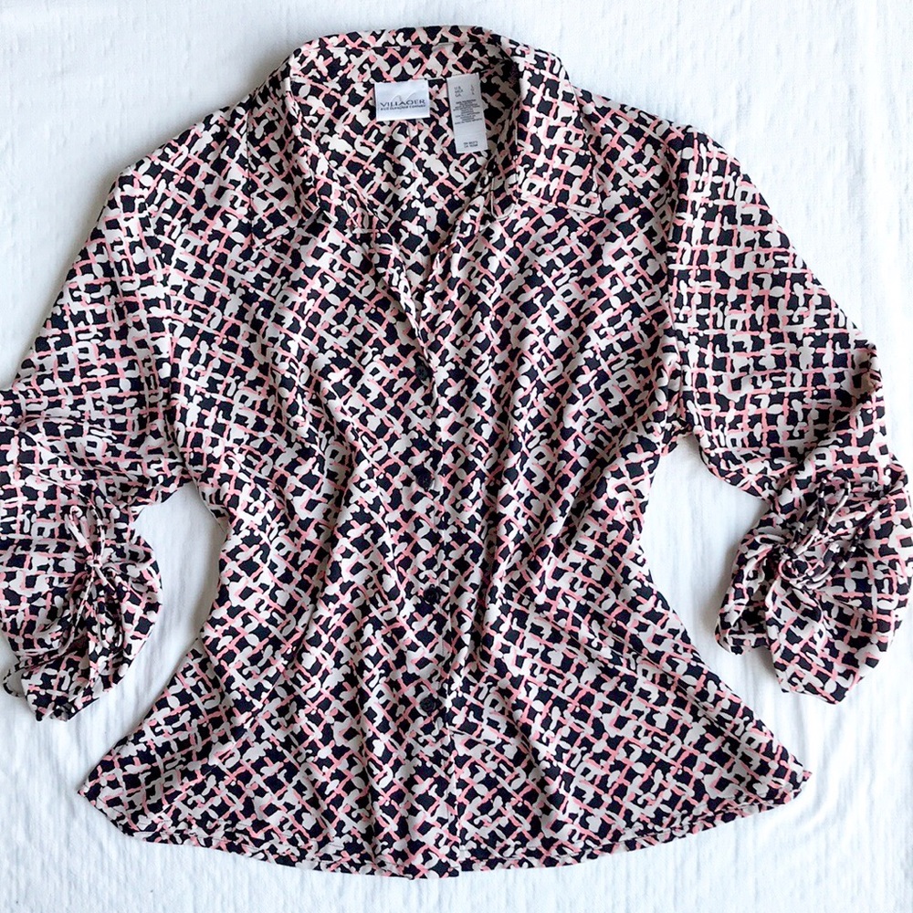 Liz Claiborne Villager 3/4 sleeve blouse